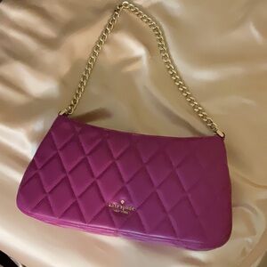Kate Spade Purple Gold Shoulder Bag